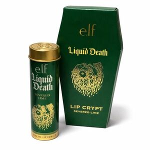 e.l.f. x Liquid Death Severed Lime Lip Balm Coffin Case NEW